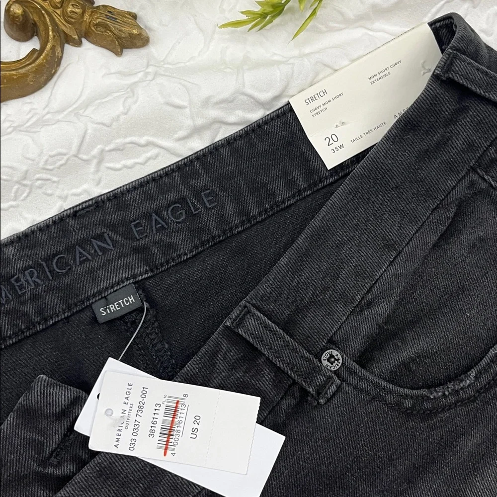 NWT American Eagle Curvy Mom Shorts Stretch size 20 - Picture 2 of 4